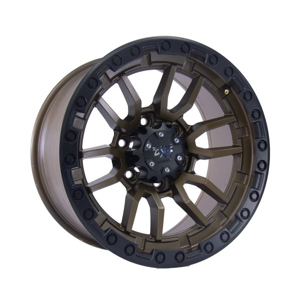 Rugged Hurricane Alloy Wheel 18x9 (6x139.7) ET5 CB110 -Bronze with black lip